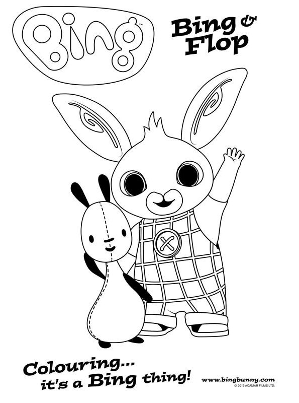 Kidsnfun.de Malvorlage Bing Bunny Bing Flop